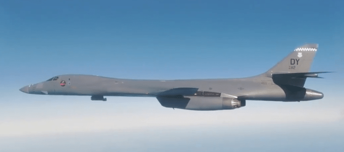 Russian MoD Releases Video Of U.S. B-1B Lancer Bomber Intercepted Over The Bering Sea