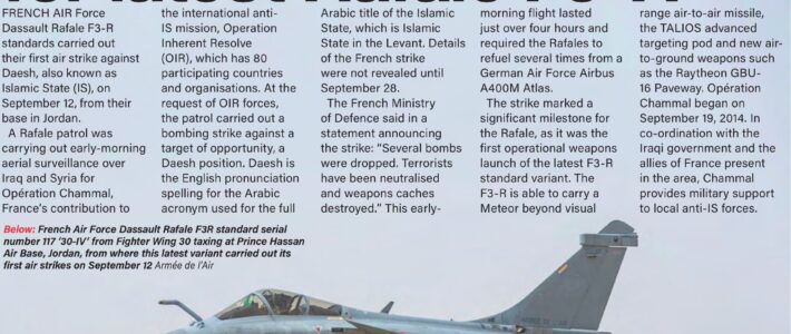 First Islamic State strike for latest Rafale F3-R